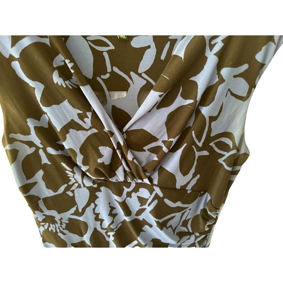 Lauren Ralph Lauren Dress Long Sleeve Blue Print Print Sz 10 Stretch Jersey - Picture 5 of 6